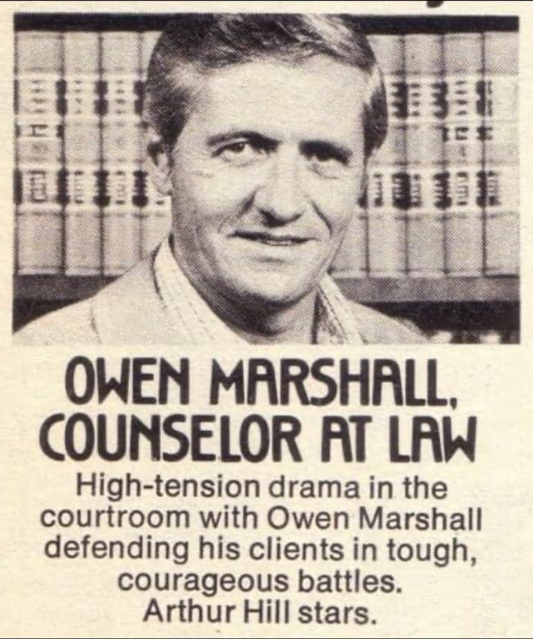 Owen Marshall, Counselor at Law